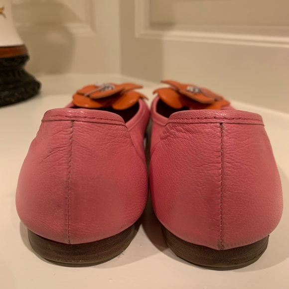 Kate Spade Classic Pink & Orange Flower Flats 9M - Picture 5 of 6